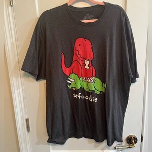 Dark Gray Dinosaur Graphic Tee by Gildan